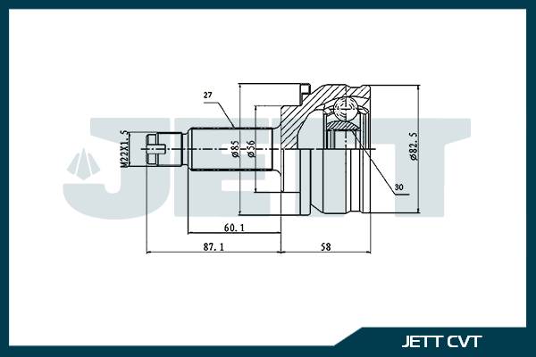 ШРУС внешний  JETT V41-6039