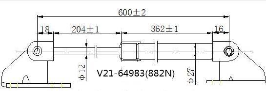 Амортизатор багажника JETT  V21-64983