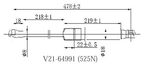 Амортизатор багажника JETT  V21-64991