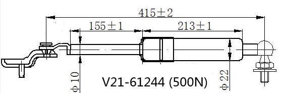 Амортизатор капота JETT  V21-61244