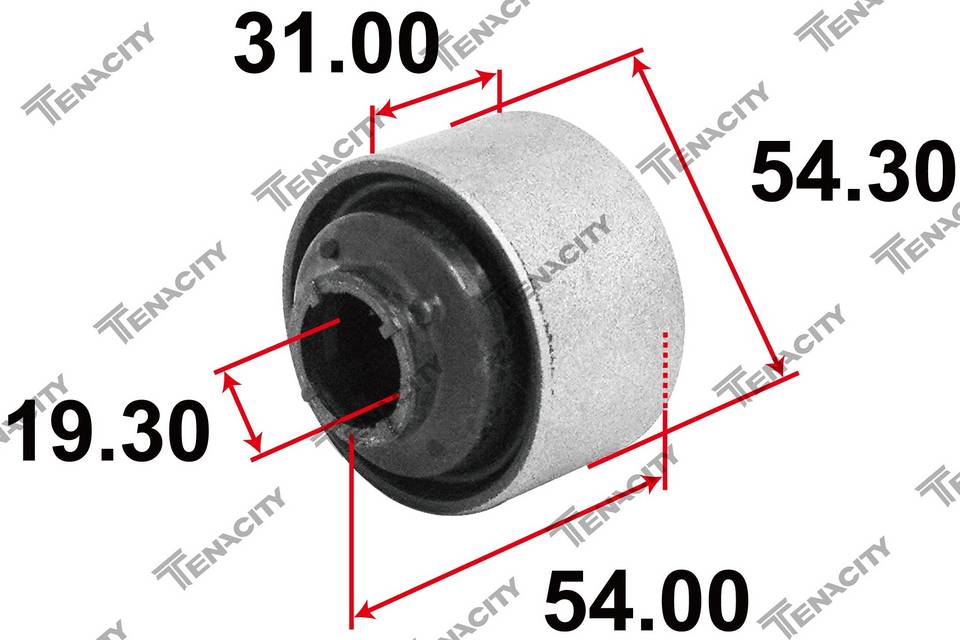 Сайлентблок рычага Tenacity (4134) AAMSB1034 Rear (без обоймы)
