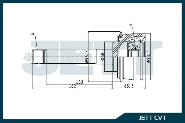 ШРУС внешний  JETT V42-1966