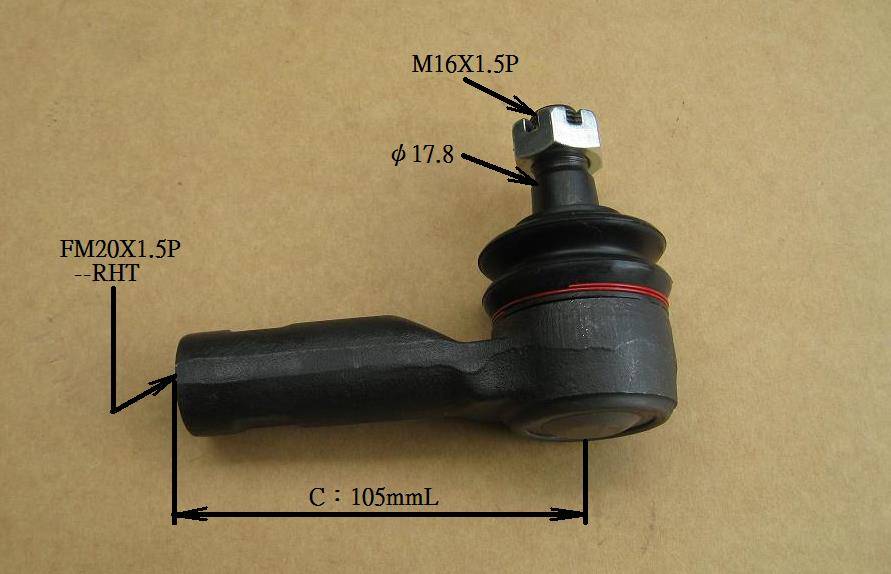 Наконечник рулевой CHASE  MB-TE02