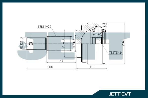 ШРУС внешний  JETT V41-1117