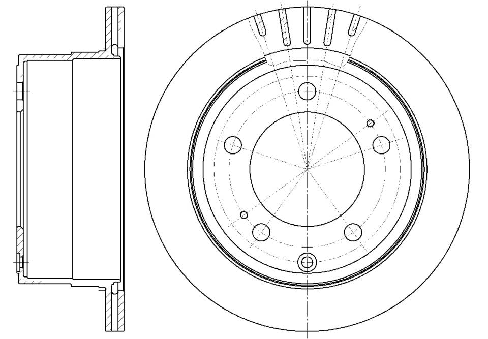 Диск тормозной вентилируемый G-brake  GR-02443